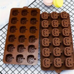 Molde de Silicona Halloween para Chocolates Calabazas
