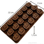 Molde de Silicona Halloween para Chocolates Calabazas - Imagen 2