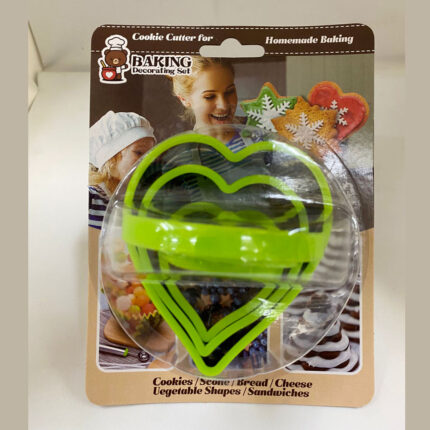 Set Cortante Galleta con Asa Corazón